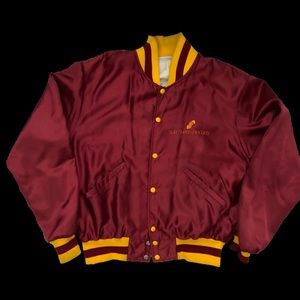 Vintage 80s “Soft Sheen” Satin Baseball Jacket